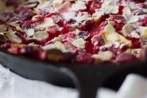 DISH | the holiday table + cranberry almond clafoutis