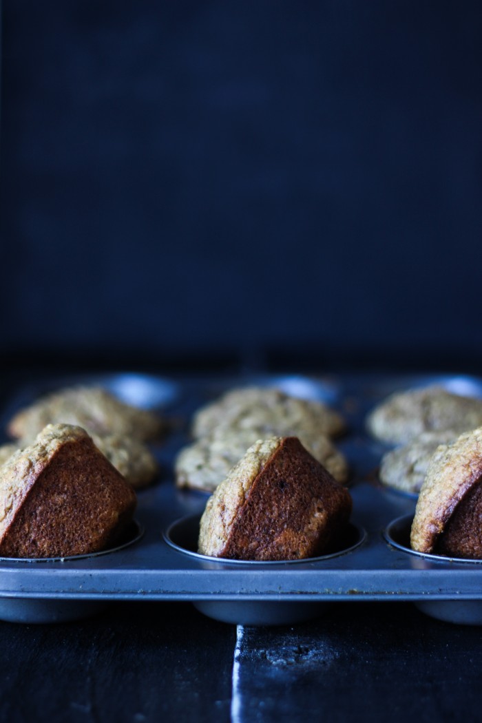 Simple banana bread muffins that are moist, delicious, and full of healthy ingredients.